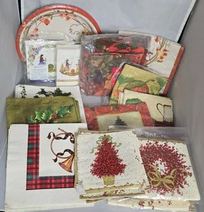 Servilleta de papel vintage y plato de papel lote de 2 libras - Imagen 1 de 5