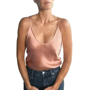 L’AGENCE Lexi Dusty Rose Silk Cami Top • 100% Silk • New With Tags - Picture 1 of 9