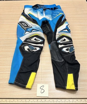 Calça de Motocross O'Neal Hardwear MX Masculina Adulta Tamanho 38 Azul/Preto/Branco - Imagem 1 de 4