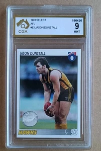 Jason Dunstall Select 1993 - Tarjeta AFL #83 - CGA 9 COMO NUEVA no PSA - Imagen 1 de 2