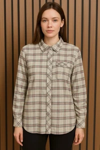 Cabi Hideout Women's S Black Jacket Polyester Shacket Shirt Collar Stretch Plaid - Picture 1 of 10