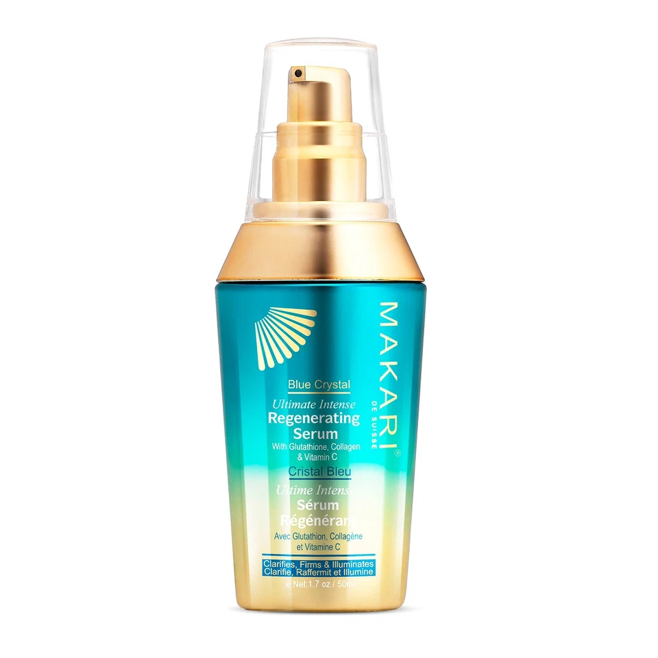 3 Pack Blue Crystal Regenerating Serum by Makari for Women - 1.7 oz Serum