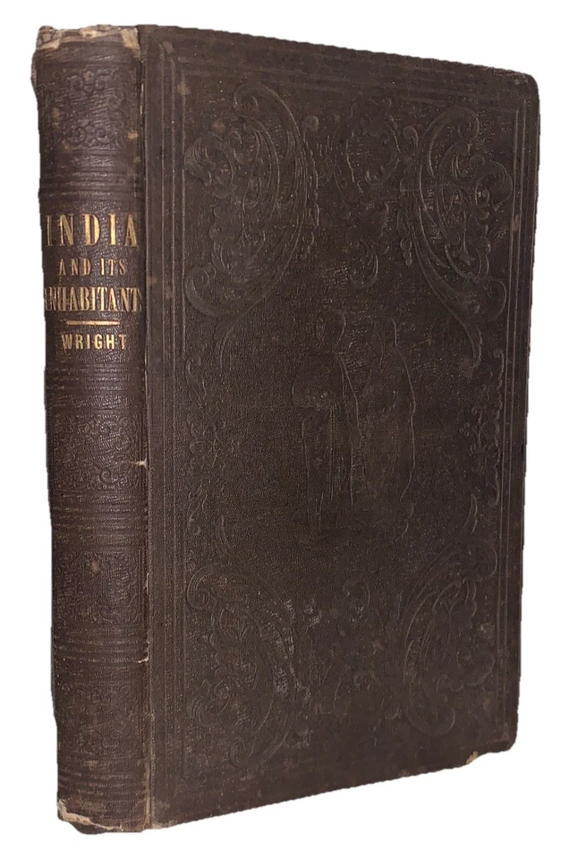1855, INDIA AND ITS INHABITANTS, by CALEB WRIGHT, ILLUSTRATED, HINDU CUSTOMS Foto 1 de 4