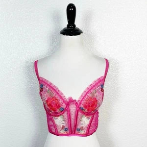 For Love And Lemons Neu mit Etikett Luella Feminine Gartenfee Bügel Bustier Rosa M - Bild 1 von 14