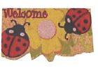 Miniature Dollshouse Accessories Welcome Mat Lady Bugs & Flowers 1:12th Scale