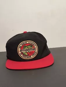 Gemini Sport Marketing In-Fisherman Hat Adult Black Red Brim 2147 - Picture 1 of 9