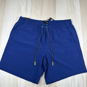 NWT Bonobos Womens Blue Drawstring Waist Night Train The Rec Swim Shorts Sz L - Picture 1 of 11