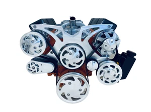 Big Block Chevy Serpentine Pulley Conversion Kit ALT PS A/C BBC 396 427 454 - Picture 1 of 3