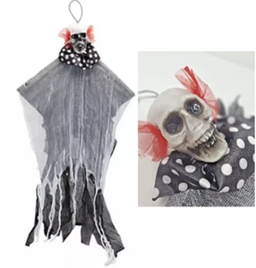 Halloween Scary Clown Skeleton Skull Giant 85cm Hanging Decoration Party Prop - Picture 1 of 6