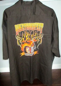 NEW Dickies Daytona Biketoberfest 2015 Button Shirt Men Size 4XL Chopper - Foto 1 di 9