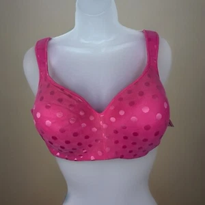 NWT Serenada Women's 44DDD Full Coverage Bra Wireless Pink - Picture 1 of 10