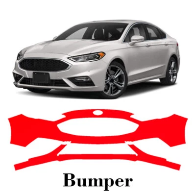 Front bumper PreCut PPF Paint Protection Film For Ford Fusion Sport 2017-2021 - Image 1 of 4