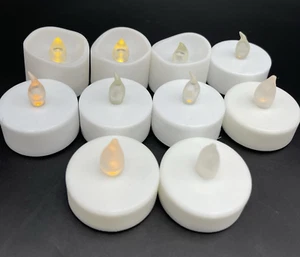 10 Pack LED Tea Lights Flameless Flickering LED Candles Battery Operated Decor - Picture 1 of 5