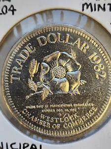 Westlock ALberta 1982 $1 Town of Opportunity dólar token prueba como - Imagen 1 de 3