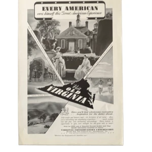 Vintage 1941 Virginia Conservation Commission Ad Advertisement - Picture 1 of 4
