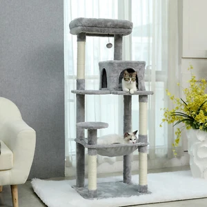 PAWZ Road Kratzbaum Große Katze Katzenbaum Sisal Katzenkratzbaum Spielbaum 143cm - Bild 1 von 78