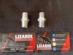 Lowrider hydraulics fittings, 2pcs straight 3/8npt-3/8npt - Imagen 1 de 1