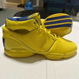 New Adidas Adizero Derrick Rose 1 Restomod Basketball HQ1018 Yellow Blue Sz 15 - Picture 1 of 24