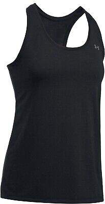 Under Armour Vest Tank Top Sleeveless T-Shirt Ladies Womens Gym Fitness - Black • 18.33€