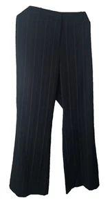 Antonio Melani Women's Black White Striped Pants Size 14 - Picture 1 of 10
