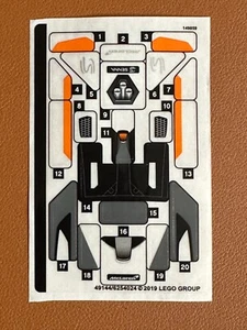 Hoja de pegatinas para LEGO Set 75892 Speed Champions McLaren Senna calcomanías - Imagen 1 de 1