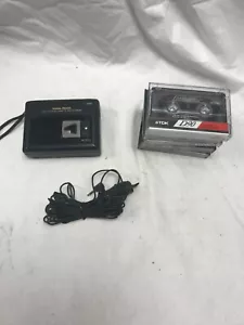 Grabadora de casete activada por voz Radio Shack CTR-96 modelo 14-1105 y cintas - Imagen 1 de 12