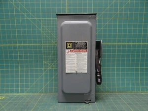 Interruptor de seguridad de alta resistencia Square D H322NRB 60A 240VAC 3P 3W *Solo para piezas* - Imagen 1 de 7