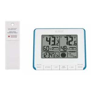 308-1711BL Wireless Weather Station with Heat Index and Dew Point,Teal Blue/W... - Picture 1 of 7