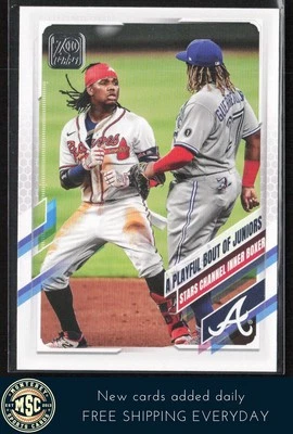 Ronald Acuna Jr. / Vladimir Guerrero Jr. 2021 Topps #61 - Image 1 of 2