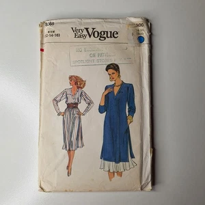 Vintage 80s Vogue Sewing Pattern 8365 Tunic & Skirt Sz 12 14 16 Uncut NEW USA - Picture 1 of 2