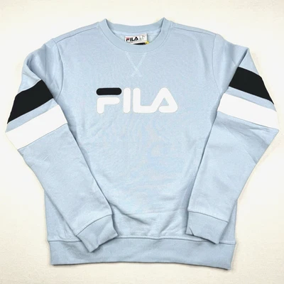 Fila Ladies Size S Sweatshirt Logo Crewneck Blue - Image 1 of 4
