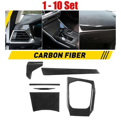 Центральная панель приборной панели из углеродного волокна 5–50 шт подходит для BMW 4 серии G22 G26 - Изображение 1 из 4