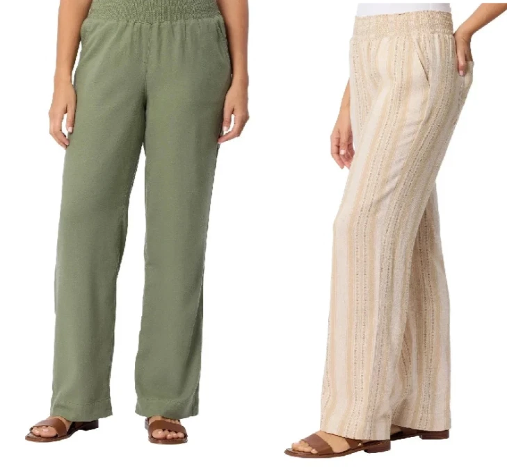 Briggs Ladies' Linen Blend Pull-On Pant - Image 1 of 1