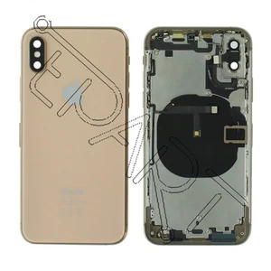 Apple iPhone XS Rückseite Gehäuse mit Komponenten - Gold - Bild 1 von 2