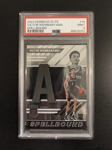 2023 Donruss Elite #10 Victor Wembanyama RC Spellbound "A" PSA 9 Mint - Afbeelding 1 van 2