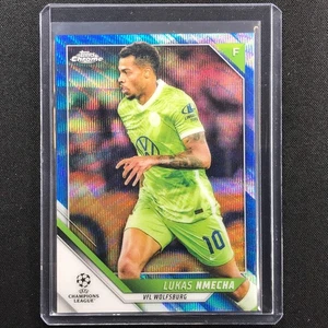 2021-22 Topps Chrome Uefa Ucl Lukas Nmecha Blue Wave 26/75 - Picture 1 of 1