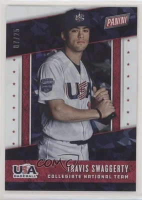 2019 Panini Father's Day USA Baseball Cracked Ice /25 Travis Swaggerty #USA4 - Image 1 of 2