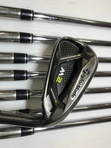 Taylormade M2 2017 Iron SET #5-pw-gw-sw 8pc Steel REAX 88 HL Flex:S Stiff - Picture 1 of 10
