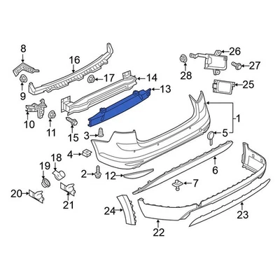 For Volkswagen GTI 2015-2017 Volkswagen 5GM807248C Front Bumper Impact Absorber Foto 1 de 4