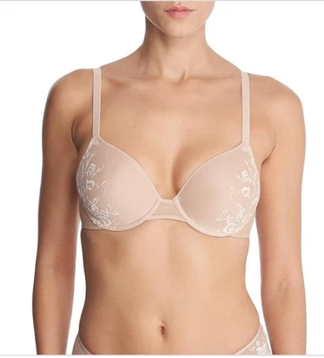 Sujetador con aros Natori Flawless Contour - Café/Marfil/38/C Nuevo con etiquetas Foto 1 de 4