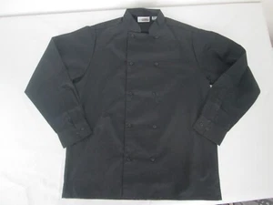 Camisa Chef Negra Doble Pecho Cocina Pequeña Edwards NUEVA - Imagen 1 de 8