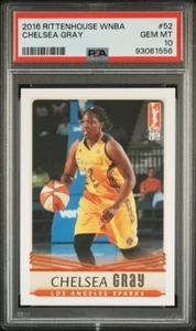 2016 Rittenhouse WNBA PSA 10 Chelsea Gray Los Angeles Sparks Las Vegas Aces - Picture 1 of 2