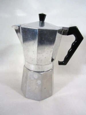 Cafeteira espresso vintage 1979 Junior Express fogão panela Moka Itália - Imagem 1 de 4
