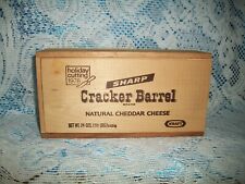  1978 KRAFT HOLIDAY CRACKER BARREL PROMO WOODEN PRIMITIVE CHEESE BOX