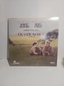 Out Of Africa Robert Redford and Meryl Streep Laserdisc LD Sydney Pollack - Picture 1 of 3