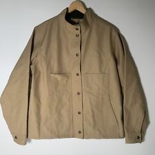 Filson Tin Cloth Field Hunting Jacket Dark Tan Womens Large Coat USA 20011