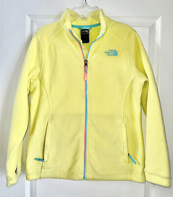 THE NORTH FACE Fleece Zip-up Jacket Yellow Lightweight Girls Youth Large 14-16 • 45€