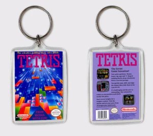 TETRIS NINTENDO NES LLAVERO KEYRING - Picture 1 of 1