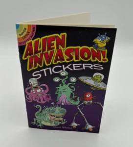 Alien Invasion! Stickers Dover Little Activity Book with 24 Stickers from 2010 - Imagen 1 de 6