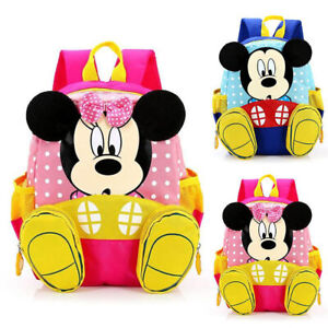 Mickey Minnie Mouse Plecak dziecięcy Dzieci Chłopcy Dziewczęta Podróż Ramię Torba na lunch|↑
